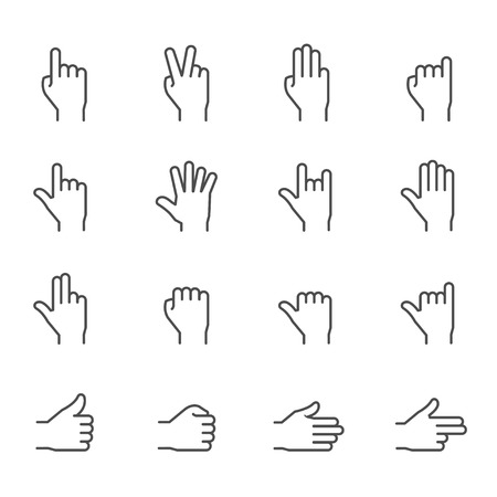 Hands Iconsのイラスト素材