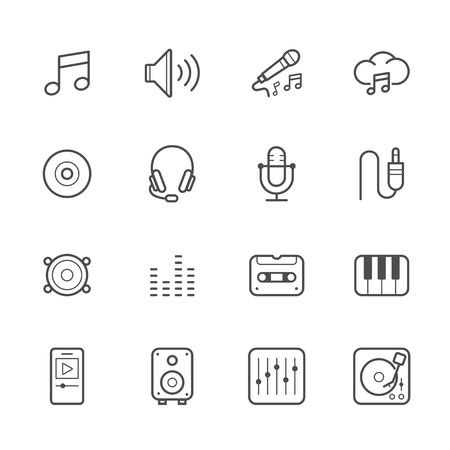 Music Iconsのイラスト素材