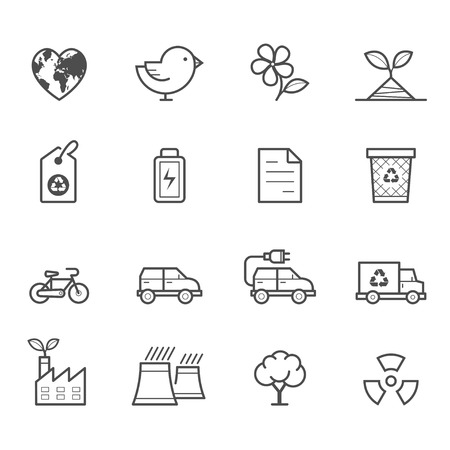 Ecology iconsのイラスト素材