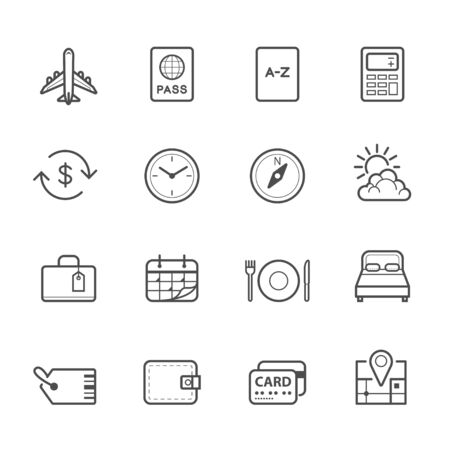 Travel Icons for applicationのイラスト素材