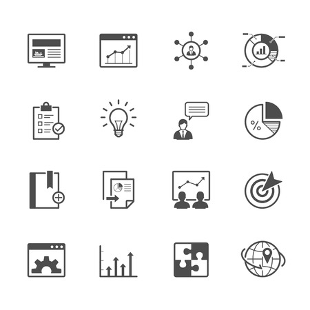 SEO and Development Iconsのイラスト素材