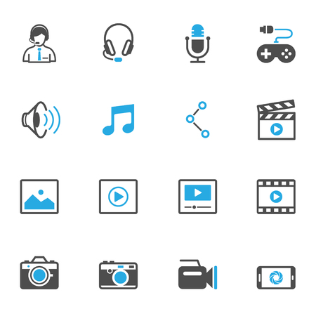 Multimedia Iconsのイラスト素材