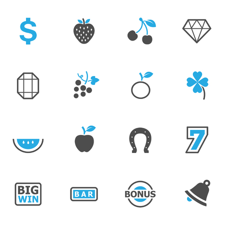 Slot Machine Iconsのイラスト素材