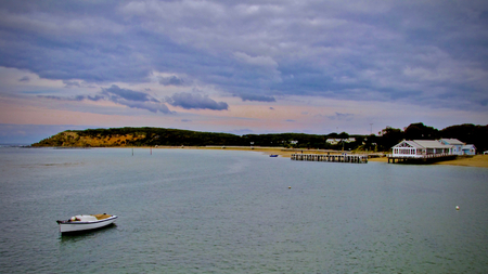 Boat on the seaの写真素材
