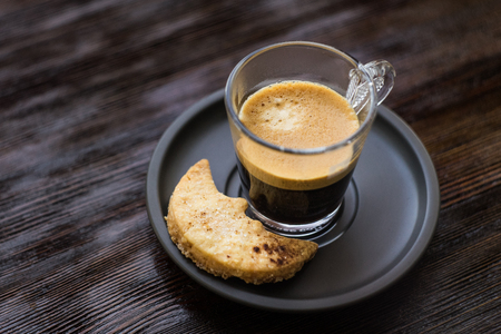 cup of an espressoの写真素材