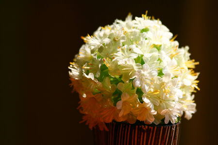 Fake flower potの写真素材
