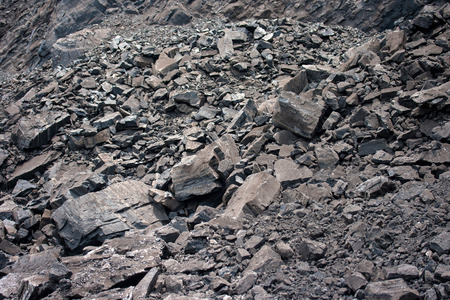 Coal in a coal mine
