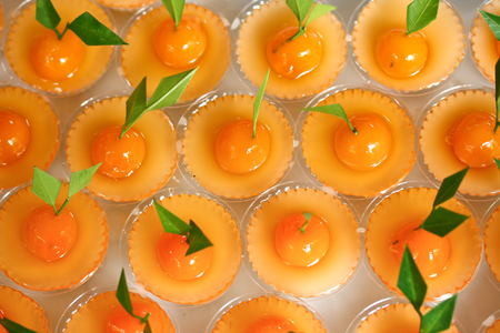 thai dessert made from stirred bean mixed with sugar and coconut in jelly-likeの写真素材