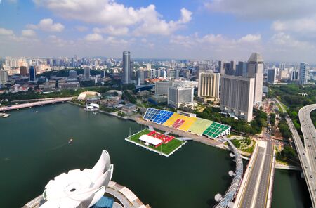 Building business city in Singaporeのeditorial素材