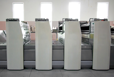 Offset machine - Press printingの写真素材