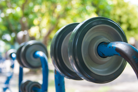 The Apparatus for Exercise in the Parkの写真素材