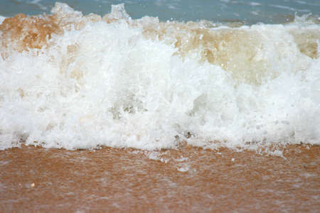 Sea wave on beachの写真素材