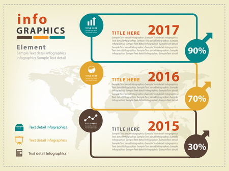 Abstract business infographics Vector Designのイラスト素材