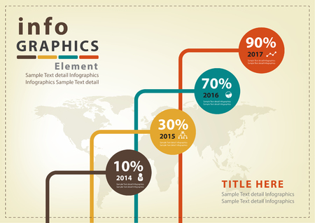 Abstract business infographics Vector Designのイラスト素材