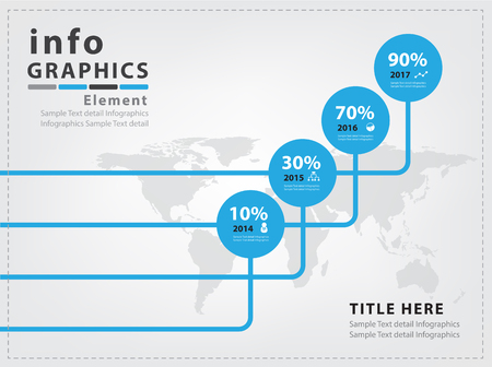 Abstract business infographics Vector Designのイラスト素材