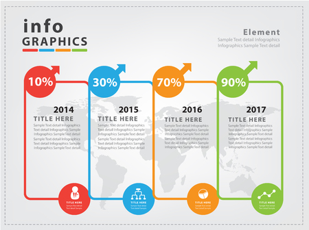 Abstract business infographics Vector Designのイラスト素材