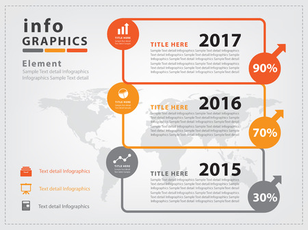 Abstract business infographics Vector Designのイラスト素材
