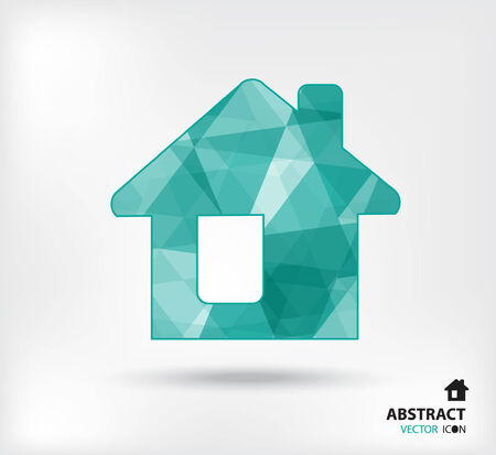 Home abstract vector icon geometric polygonのイラスト素材