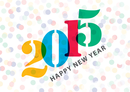 Happy New Year 2015 vector designのイラスト素材