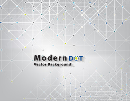 Dot Network color technology vector abstractのイラスト素材