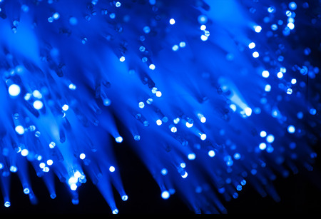 fiber optic network cableの写真素材