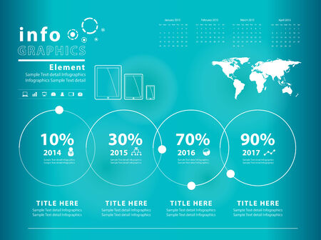 Transparent infographic vector template designのイラスト素材