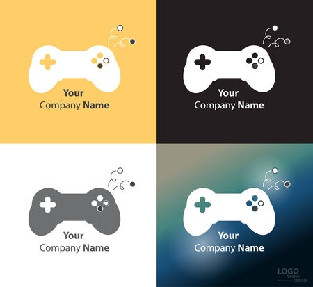 Abstract icon vector design template. Game Companyのイラスト素材