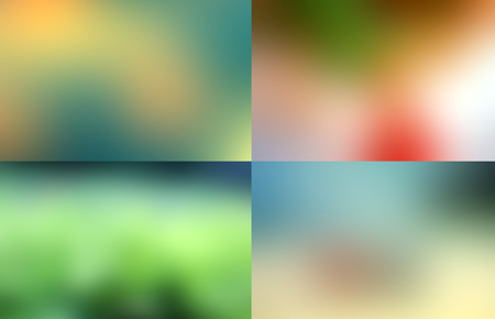 Blue and orange Abstract blurry backgroundsの写真素材