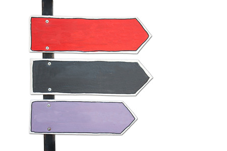 Wood sign isolated on a white backgroundの写真素材