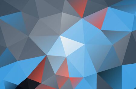 blue and red Abstract geometric Low poly backgroundのイラスト素材