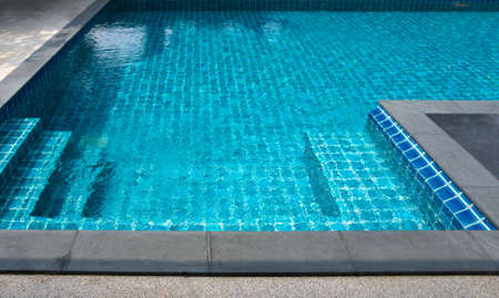 close up of swimming pool in the houseの写真素材