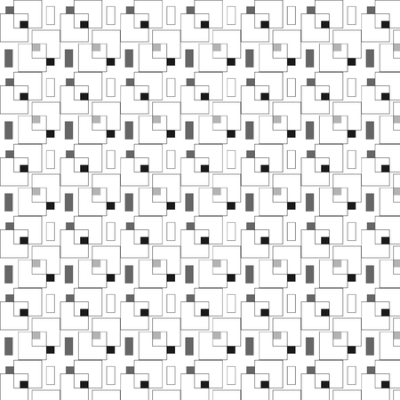 Squares Pattern, Seamless Squares Pattern, Squares Pattern design, Black and white Squares Pattern, modern Squares Pattern, simple Squares Patternのイラスト素材