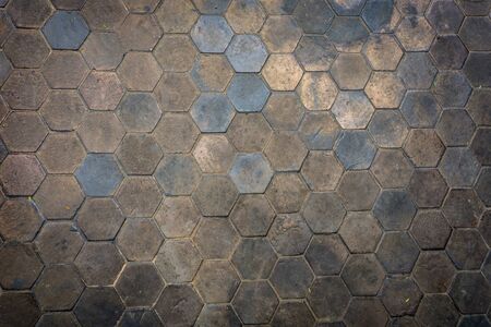 The wall is made of metal. A metal is a material that is typically hard, opaque, shiny, and has good electrical and thermal conductivity.の写真素材