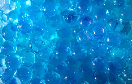 Hydrogel is a network of polymer chains that are hydrophilic, sometimes found as a colloidal gel in which water is the dispersion medium.の写真素材