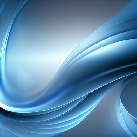 Abstract blue background with smooth linesの素材