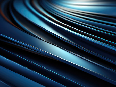 "Abstract Futuristic Background: Blue Gradient Technology in Grey and Blue"の素材