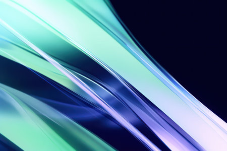 "Abstract 3D Background in Harmonious Shades of Blue and Green - Glassy Serenity"の素材