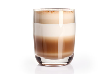 "Caffeine Clarity: Clear Glass Latte Coffee Cup, Perfectly Displaying the Delightful Layers Within"の素材