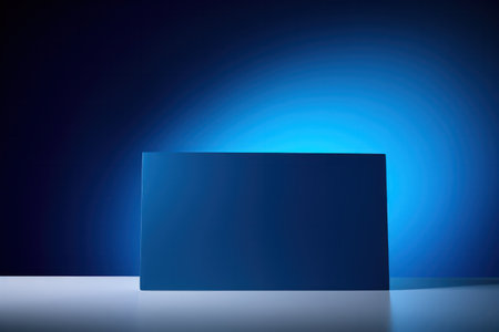 "Vibrant Dimensions: Abstract 3D Rendering in Blue, a Mesmerizing Interplay of Colors and Depth"の素材