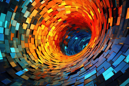 "Fractal Symphony: Vibrant Colors Dance in Abstract Patterns, Creating a Visual Extravaganza"の素材