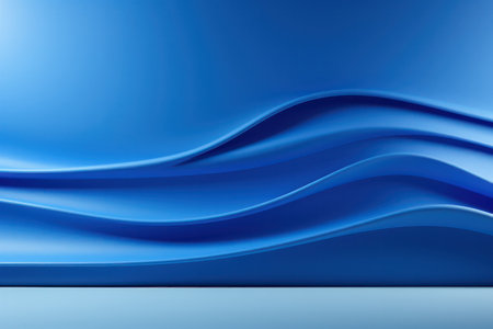 "Vibrant Dimensions: Abstract 3D Rendering in Blue, a Mesmerizing Interplay of Colors and Depth"の素材