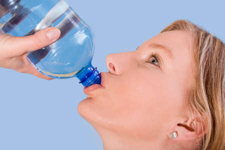 Woman Drinking Waterの写真素材