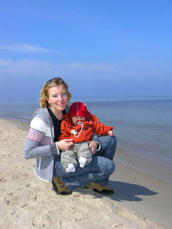 Mother and sonの写真素材