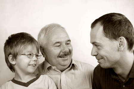 Three Generation Familyの写真素材