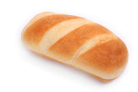 Small loaf on white backgroundの写真素材