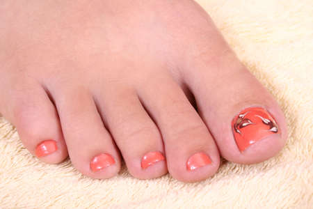 Woman's footの写真素材