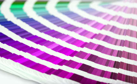 Color guide to match colors for printingの写真素材