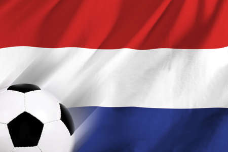 Soccer ball and french flagの写真素材