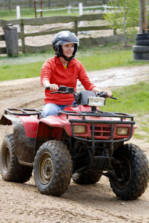 girl in quadの写真素材