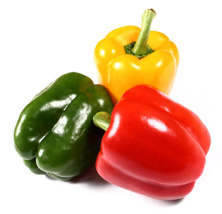 pepper on a white backgroundの写真素材